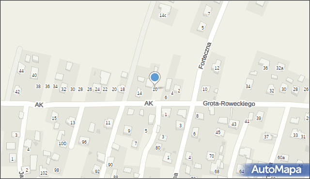 Żurawica, Armii Krajowej, 10, mapa Żurawica