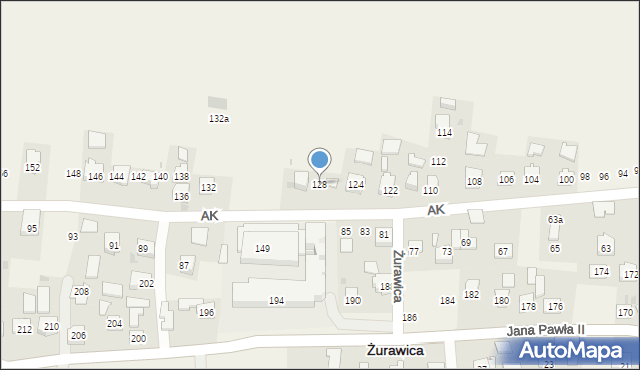 Żurawica, Armii Krajowej, 128, mapa Żurawica