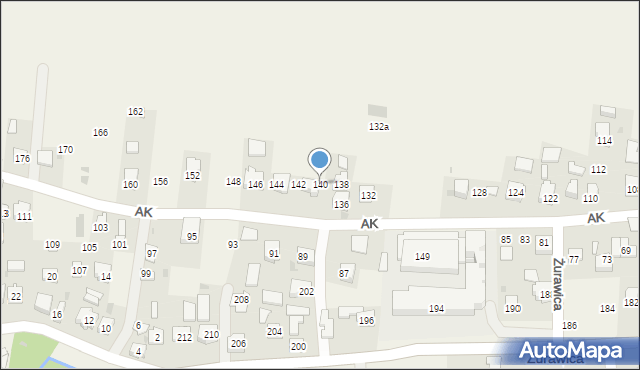 Żurawica, Armii Krajowej, 140, mapa Żurawica