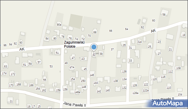 Żurawica, Armii Krajowej, 41, mapa Żurawica