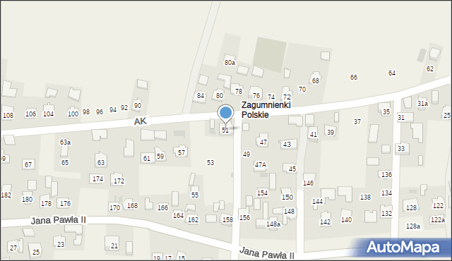 Żurawica, Armii Krajowej, 51, mapa Żurawica