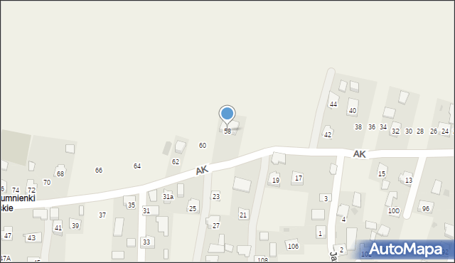 Żurawica, Armii Krajowej, 58, mapa Żurawica