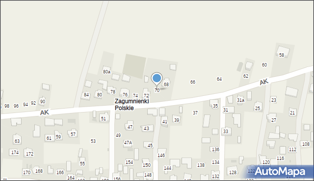 Żurawica, Armii Krajowej, 70, mapa Żurawica