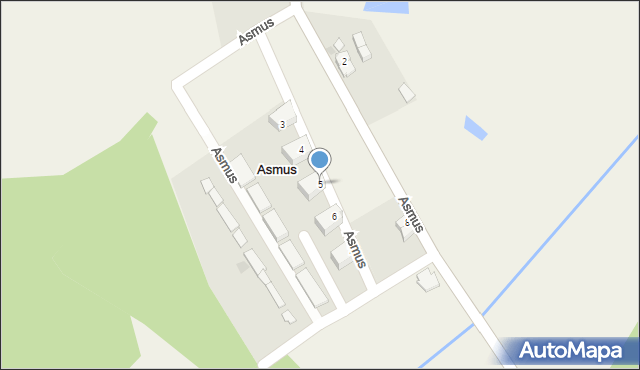 Asmus, Asmus, 5, mapa Asmus