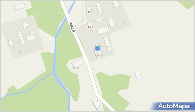 Asuny, Asuny, 12, mapa Asuny