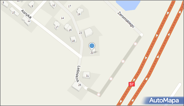 Chwaszczyno, Asnyka Adama, 21, mapa Chwaszczyno