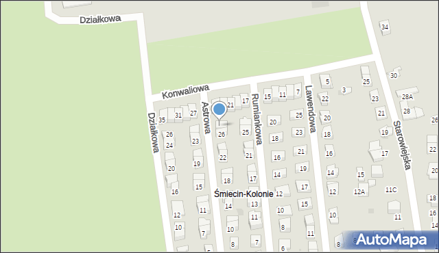 Ciechanów, Astrowa, 28, mapa Ciechanów