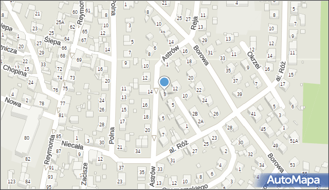 Czeladź, Astrów, 3, mapa Czeladź