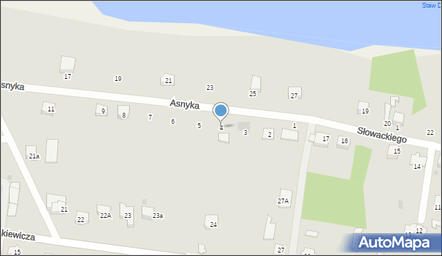 Dobiegniew, Asnyka Adama, 4, mapa Dobiegniew