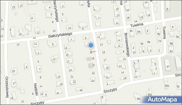 Duchnice, Asnyka Adama, 16, mapa Duchnice