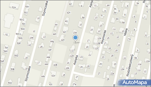 Dziekanów Polski, Asnyka Adama, 10b, mapa Dziekanów Polski