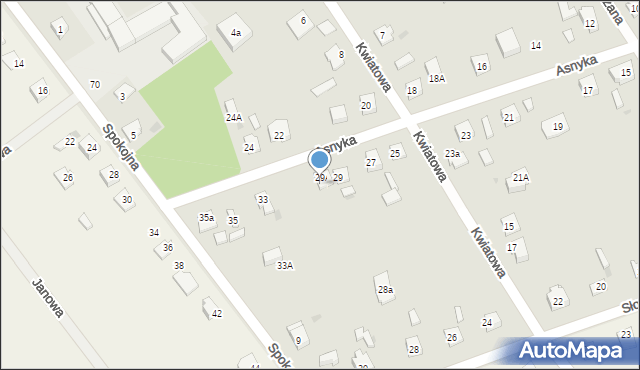 Garwolin, Asnyka Adama, 31, mapa Garwolin