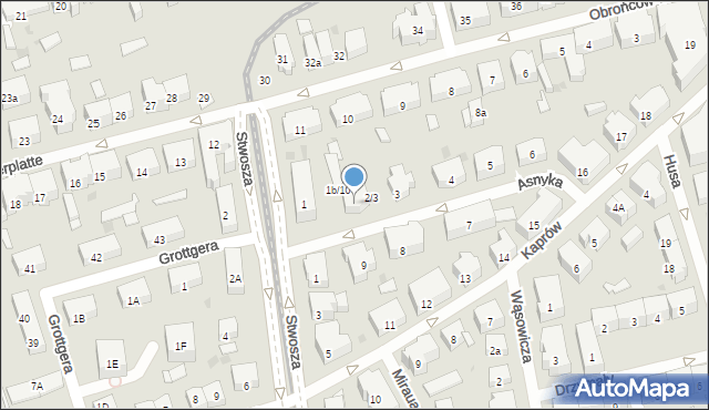 Gdańsk, Asnyka Adama, 2, mapa Gdańska