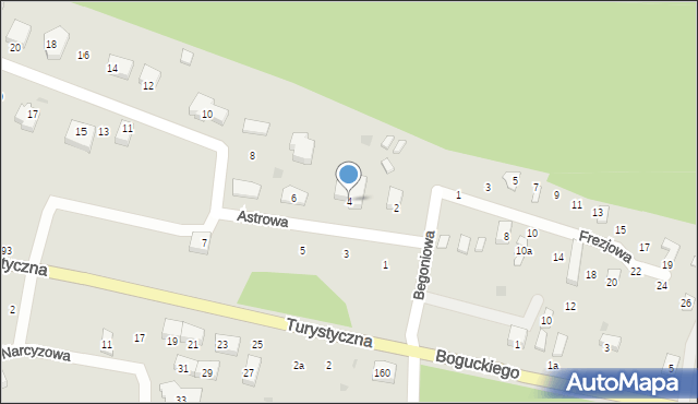 Gdańsk, Astrowa, 4, mapa Gdańska