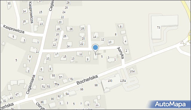 Gdów, Asnyka Adama, 7, mapa Gdów