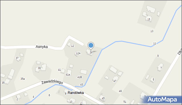 Golasowice, Asnyka Adama, 14, mapa Golasowice