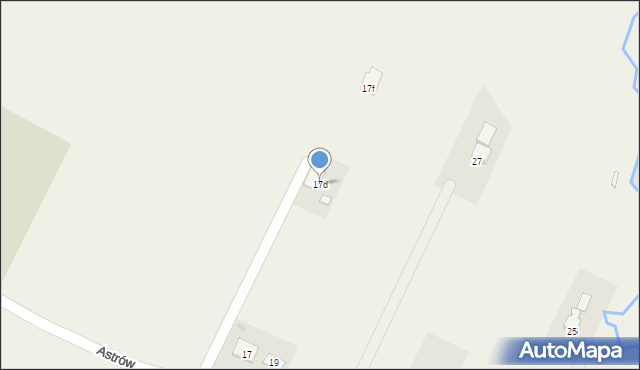 Goleszów, Astrów, 17d, mapa Goleszów