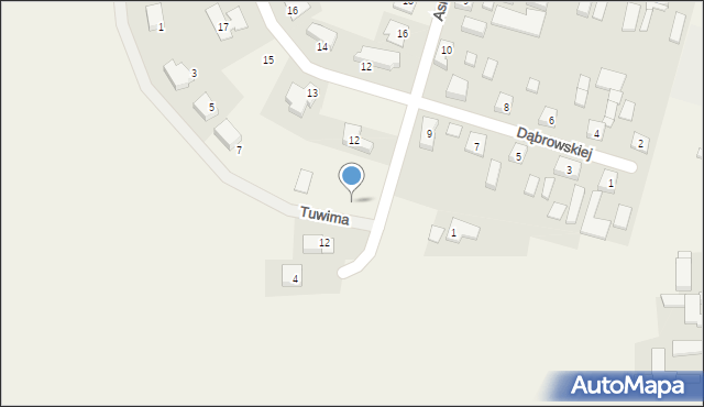 Gołuchów, Asnyka Adama, 8, mapa Gołuchów