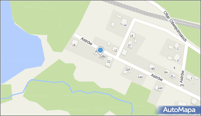 Górki Śląskie, Astrów, 20A, mapa Górki Śląskie