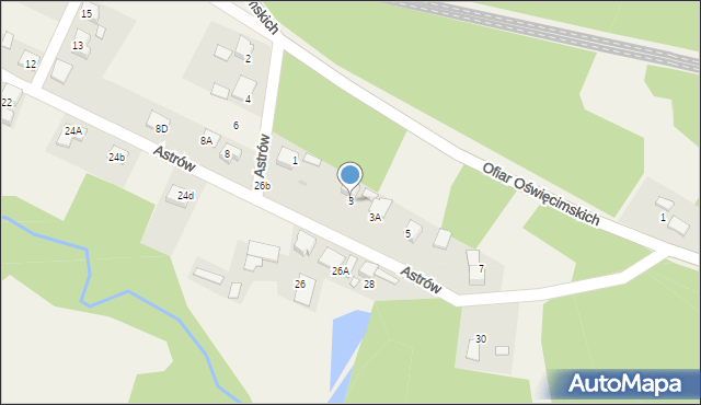 Górki Śląskie, Astrów, 3, mapa Górki Śląskie