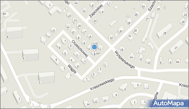 Grudziądz, Asnyka Adama, 4, mapa Grudziądza