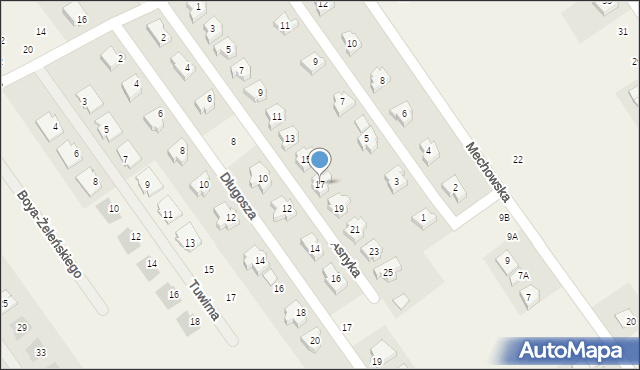 Gruszczyn, Asnyka Adama, 17, mapa Gruszczyn