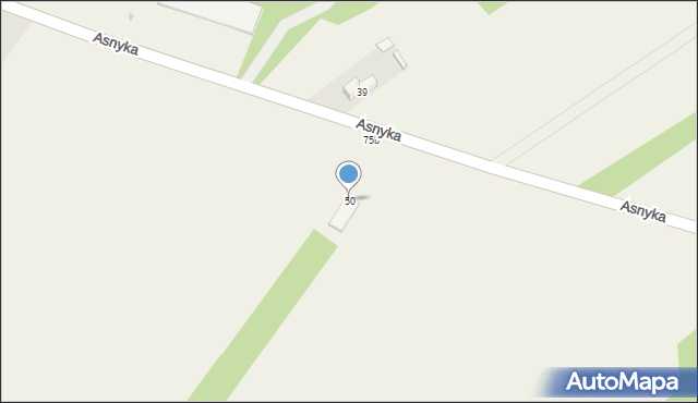 Jamielnik, Asnyka Adama, 50, mapa Jamielnik