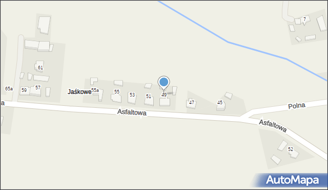 Jeżowa, Asfaltowa, 49, mapa Jeżowa