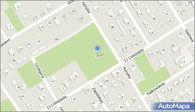 Józefów, Asnyka Adama, 2b, mapa Józefów