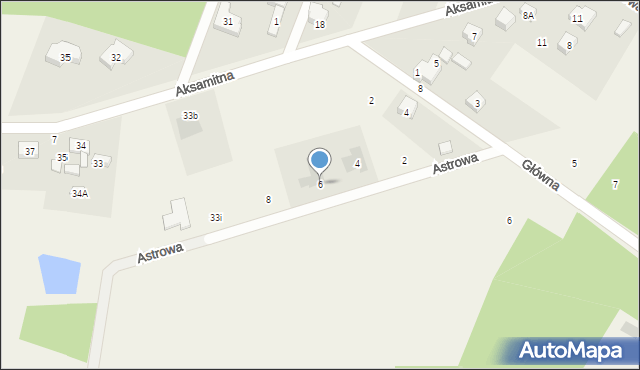 Kalonka, Astrowa, 6, mapa Kalonka