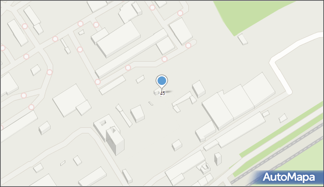 Katowice, Asnyka Adama, 45, mapa Katowic