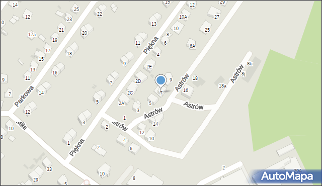 Kędzierzyn-Koźle, Astrów, 7, mapa Kędzierzyna-Koźle