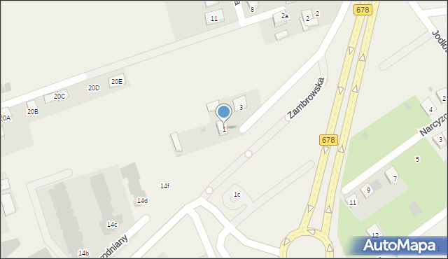 Kleosin, Asnyka Adama, 1, mapa Kleosin