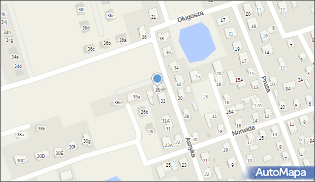 Kleosin, Asnyka Adama, 35, mapa Kleosin