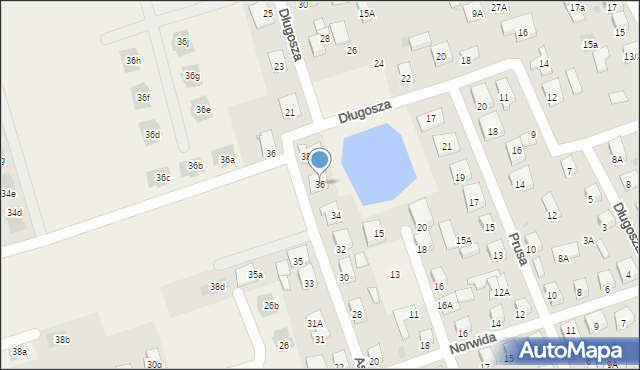 Kleosin, Asnyka Adama, 36, mapa Kleosin