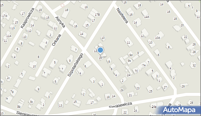 Kobyłka, Asnyka Adama, 10, mapa Kobyłka