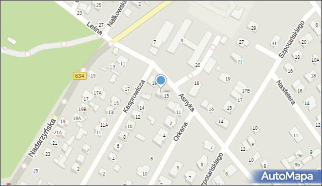 Kobyłka, Asnyka Adama, 17, mapa Kobyłka