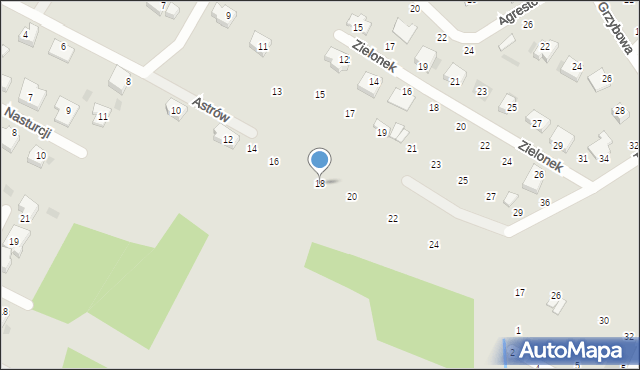 Koszalin, Astrów, 18, mapa Koszalina