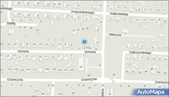 Kraśnik, Asnyka Adama, 2, mapa Kraśnik