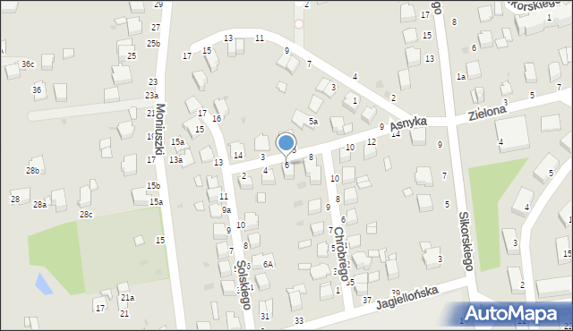 Łańcut, Asnyka Adama, 6, mapa Łańcut