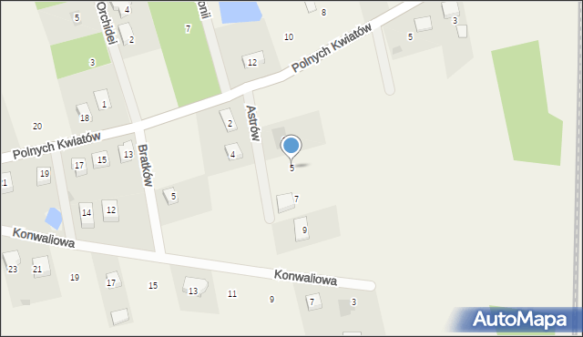 Miękoszyn, Astrów, 5, mapa Miękoszyn