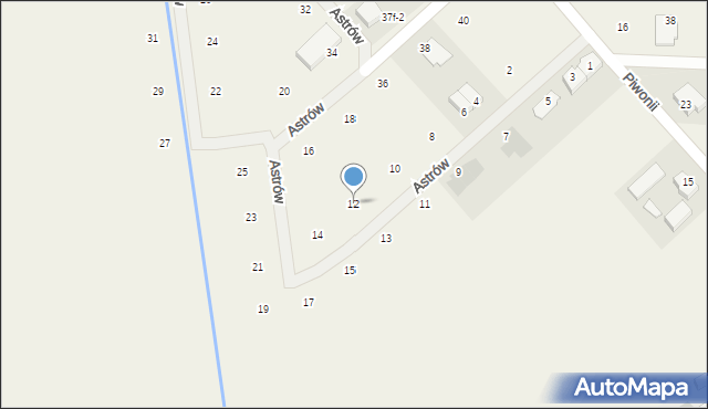 Nowe Bielice, Astrów, 12, mapa Nowe Bielice