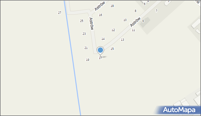 Nowe Bielice, Astrów, 17, mapa Nowe Bielice