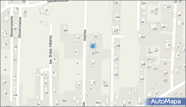 Nowe Chechło, Astrów, 14, mapa Nowe Chechło