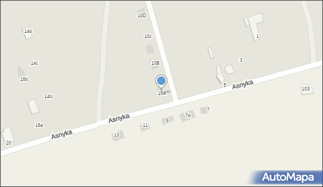 Nowogard, Asnyka Adama, 10A, mapa Nowogard