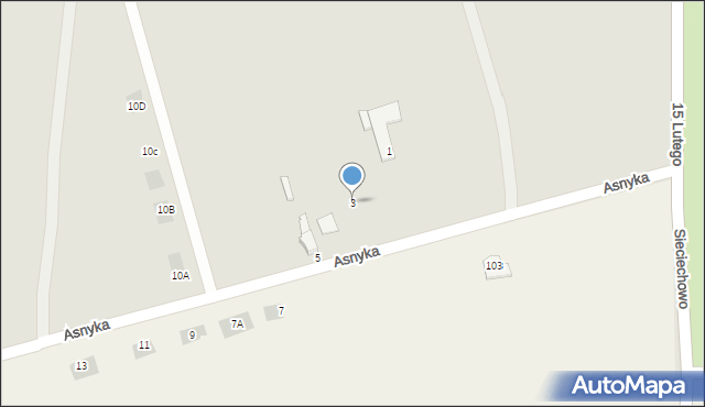 Nowogard, Asnyka Adama, 3, mapa Nowogard