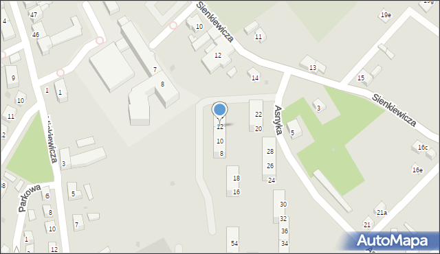 Nowogrodziec, Asnyka Adama, 12, mapa Nowogrodziec