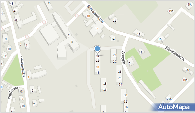 Nowogrodziec, Asnyka Adama, 14, mapa Nowogrodziec