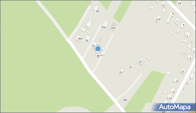 Orzesze, Asnyka Adama, 30, mapa Orzesze
