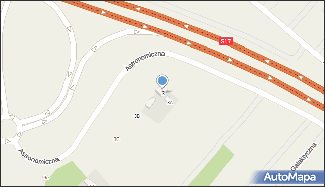 Ostrowik, Astronomiczna, 10, mapa Ostrowik